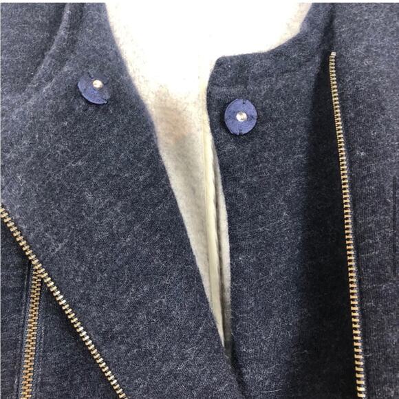 J brand Chatelet wool blend navy zipper dress - Picture 9 of 13